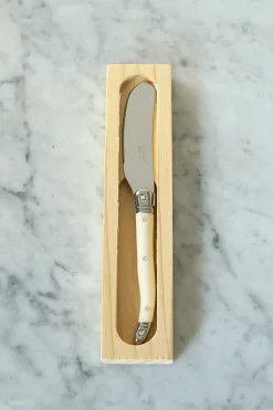 Cuchillo De Foie Blanco Cristina Oria En Caja De Madera
