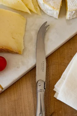 Cuchillo De Queso Plateado Cristina Oria En Caja De Madera