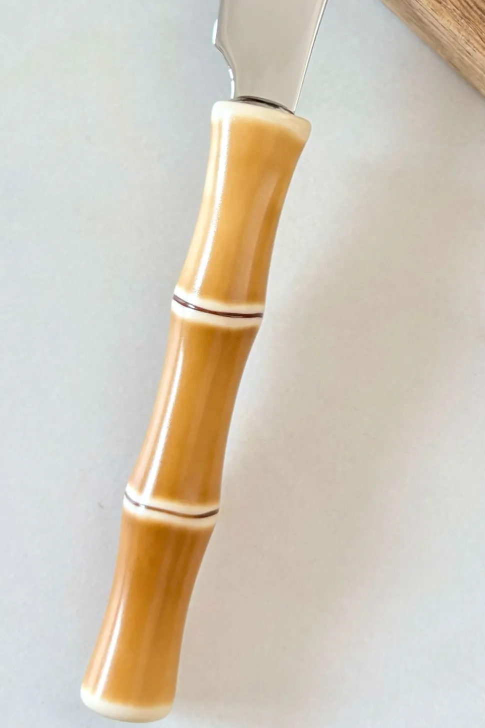 Cuchillo De Untar Diseño Bambú