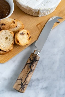 Cuchillo Queso Con Mango De Madera