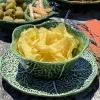 Cuenco Cerámica Con Plato Hoja De Col