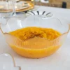 Cuenco De Cristal Con Borde Dorado Grande