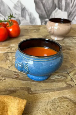 Cuenco De Porcelana Con Diseño De Leones