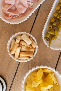 Cuenco De Porcelana Diseño Bolitas
