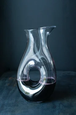Decantador De Cristal Con Agujero