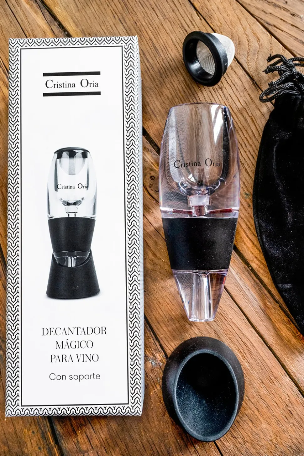 Decantador Y Aireador Mágico Para Vino Co