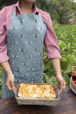 Delantal Abejas Celeste