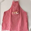 Delantal De Niños Con Diseño De Gallinas & Cuadros Rojos