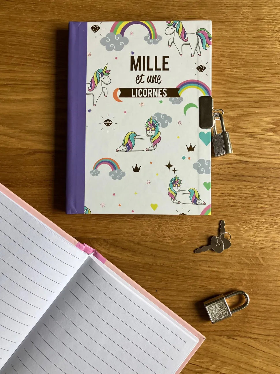 Diario Con Diseño De Unicornios