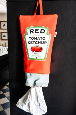 Dispensador De Bolsas De Plástico Con Diseño De Ketchup