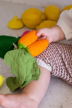Doudou Mordedor Para Bebés Con Diseño De Zanahoria
