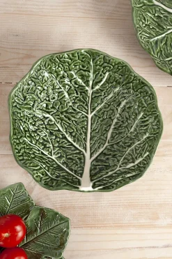 Ensaladera Cerámica Hoja De Col