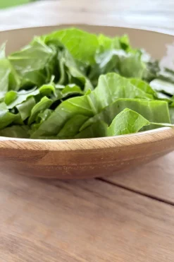 Ensaladera De Madera Crema