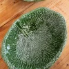 Ensaladera Oval Grande Hoja De Col