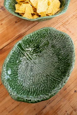 Ensaladera Oval Grande Hoja De Col