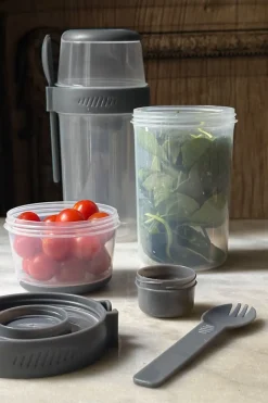 Fiambrera Con Tres Compartimentos Para Ensaladas