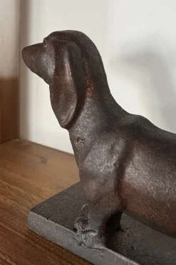 Figura Decorativa Con Diseño De Teckel Con Base
