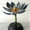 Figura Decorativa Flor De Loto Azul
