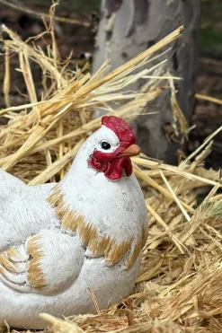 Figura Decorativa Gallina Blanca