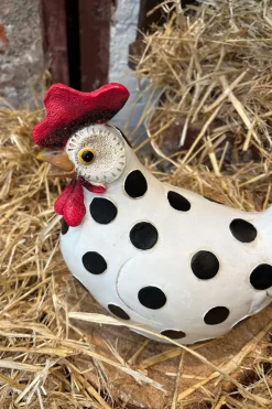 Figura Decorativa Gallina Lunares