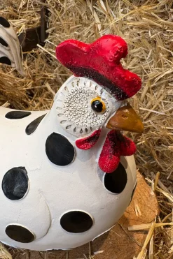 Figura Decorativa Gallina Lunares