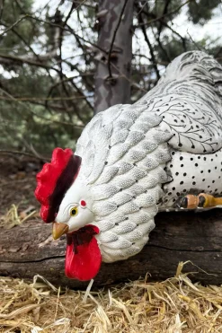 Figura Decorativa Gallina Comiendo