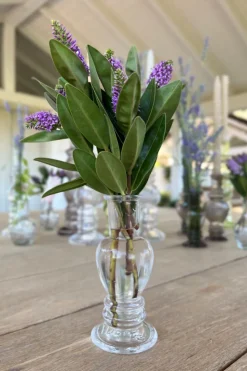 Florero De Cristal Con Diseño Venecia Transparente Pequeño
