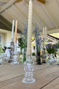 Florero De Cristal Con Diseño Venecia Transparente Pequeño