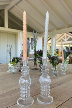 Florero De Cristal Con Diseño Florencia Transparente Pequeño