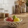 Frutero De Porcelana Diseño Trenzado Pequeño