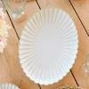 Fuente Oval Grande Blanca Flor Co
