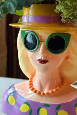 Jarrón Busto Lady Fashion Rubia