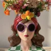Jarrón Busto Lady Fashion Morena