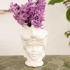 Jarrón Busto Reina De Porcelana