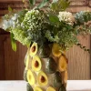 Jarrón Con Diseño De Aguacates En Relieve