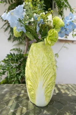Jarrón Con Diseño De Lechuga