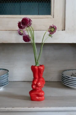 Jarrón Con Diseño De Pimientos Rojos