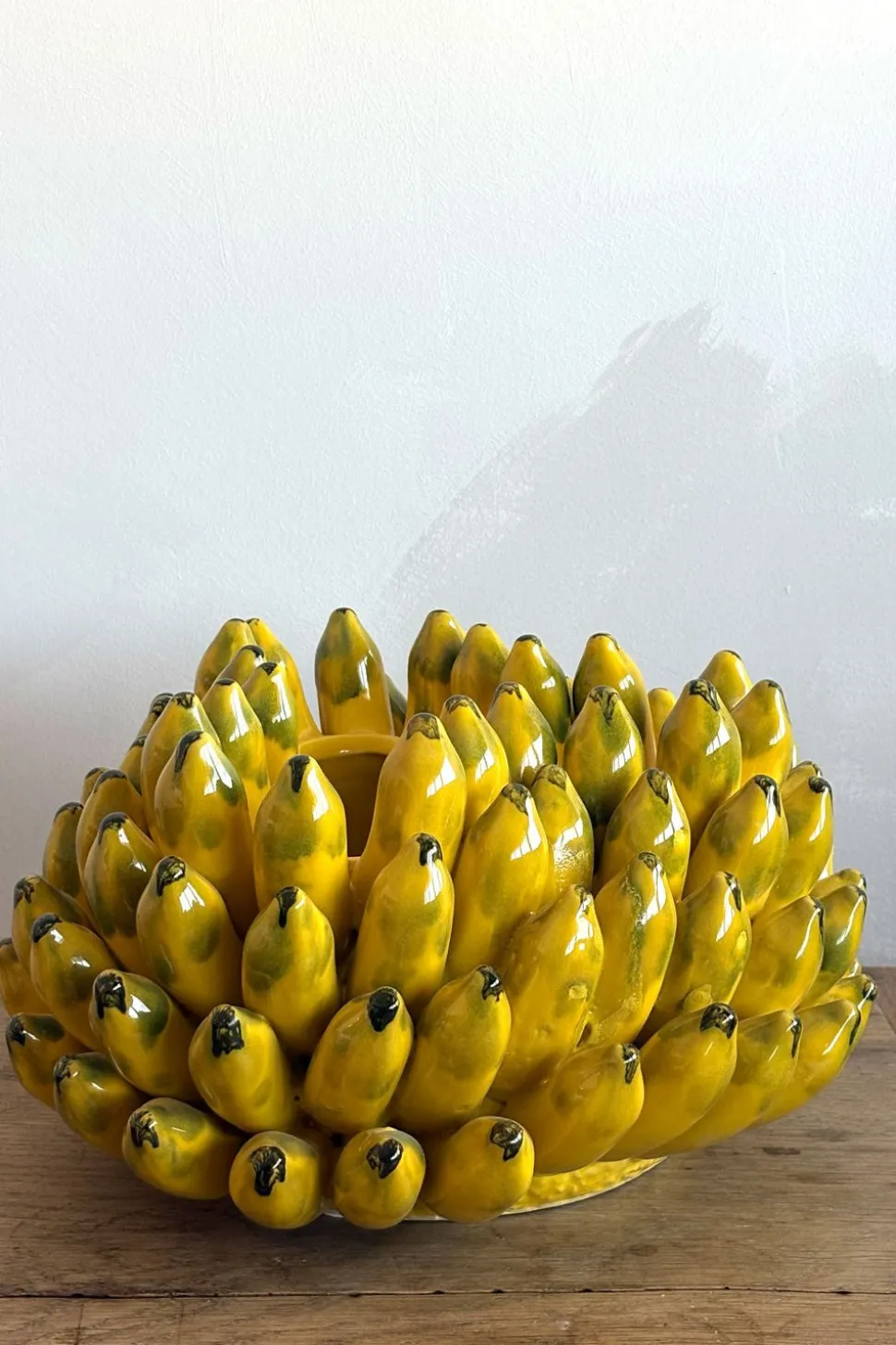 Jarrón Con Diseño De Plátanos Grande