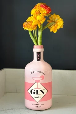 Jarrón Diseño Botella De Ginebra