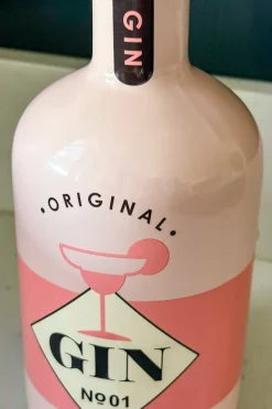 Jarrón Diseño Botella De Ginebra