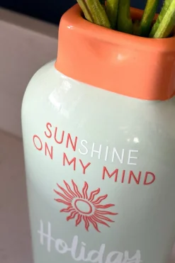 Jarrón Diseño Crema Solar