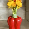 Jarrón Diseño Pimiento Rojo