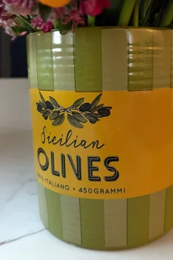 Jarrón "Olives" Rayas Verdes