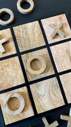 Juego De Madera Tres En Raya