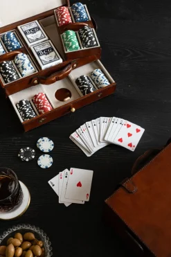 Juego De Póker De Cuero
