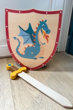 Juego Escudo Y Espada De Madera