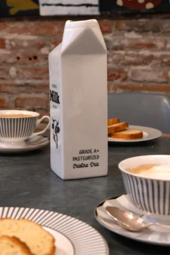 Lechera Brick de Cerámica Blanca Grande CO