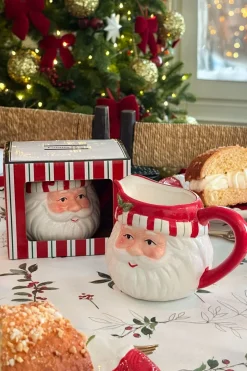 Lechera Con Diseño De Papá Noel