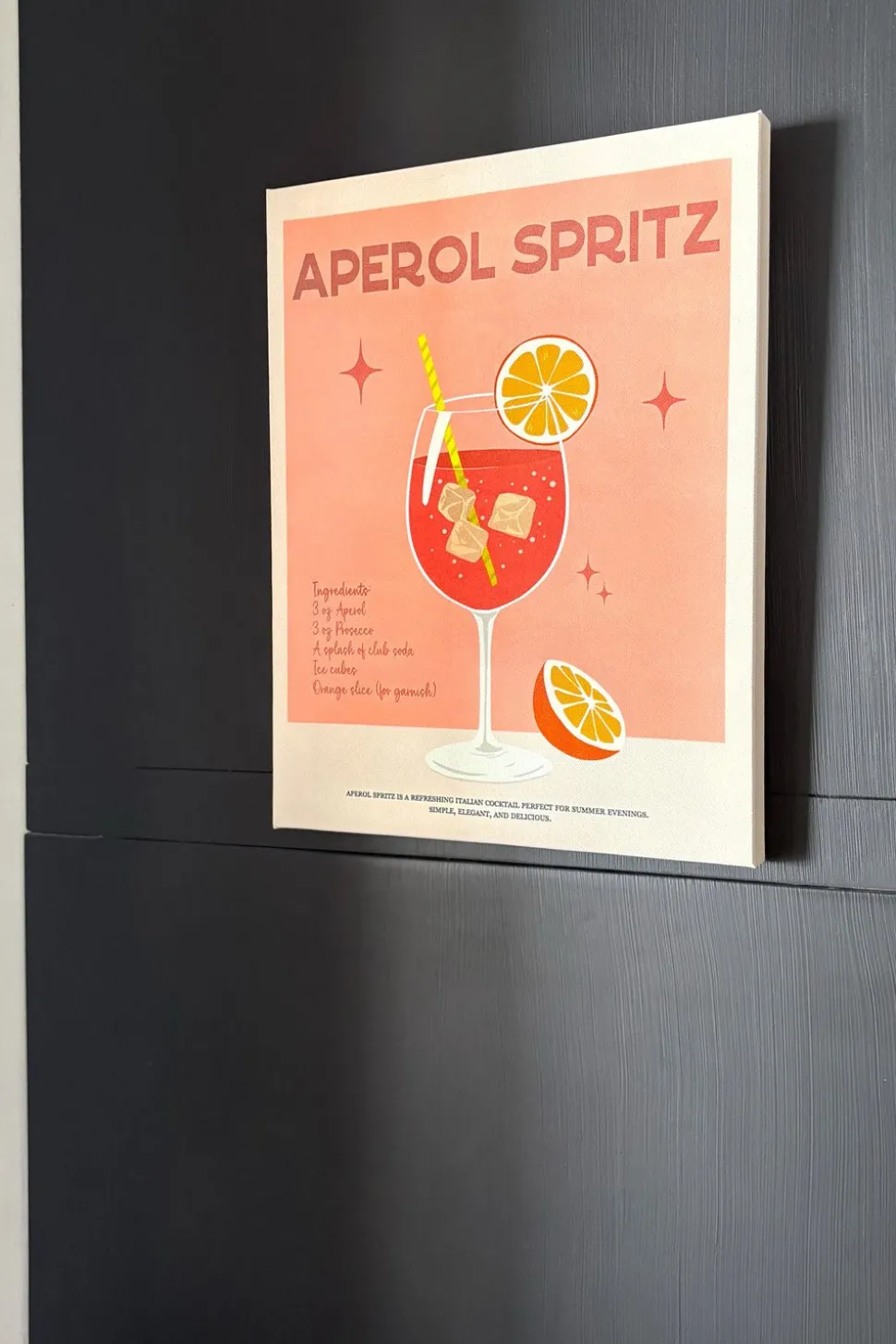 Lienzo Con Diseño Cocktail