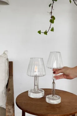 Lámpara De Aceite Transparente Pequeña